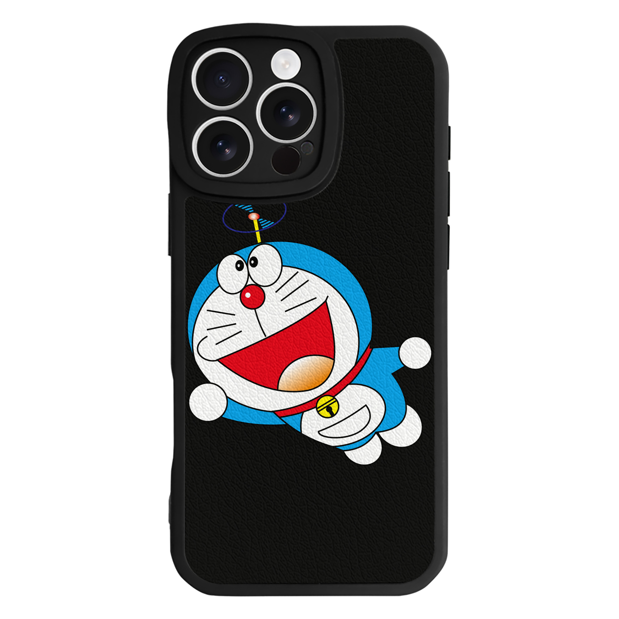 （画像用） ドラえもん Doraemon 【iPhone 16シリーズ対応】シリコンスマホケース（レザー調） 材質：シリコン